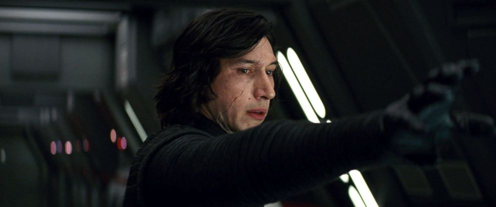 PHOTO: Kylo Ren (Adam Driver) uses the force to communicate with Rey through space and time in "Star Wars: The Last Jedi."