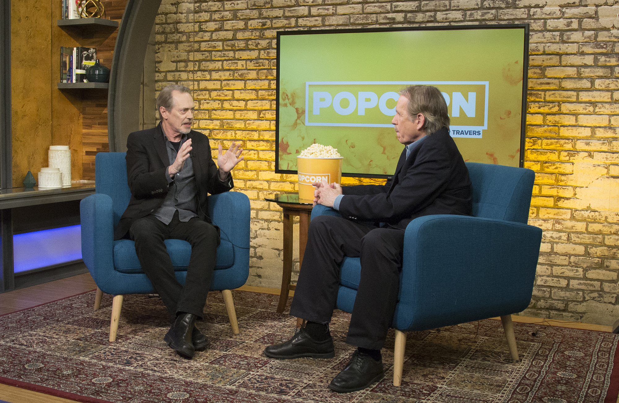 PHOTO: Steve Buscemi appears on "Popcorn with Peter Travers" at ABC News Studios in New York City, Feb. 28, 2018.