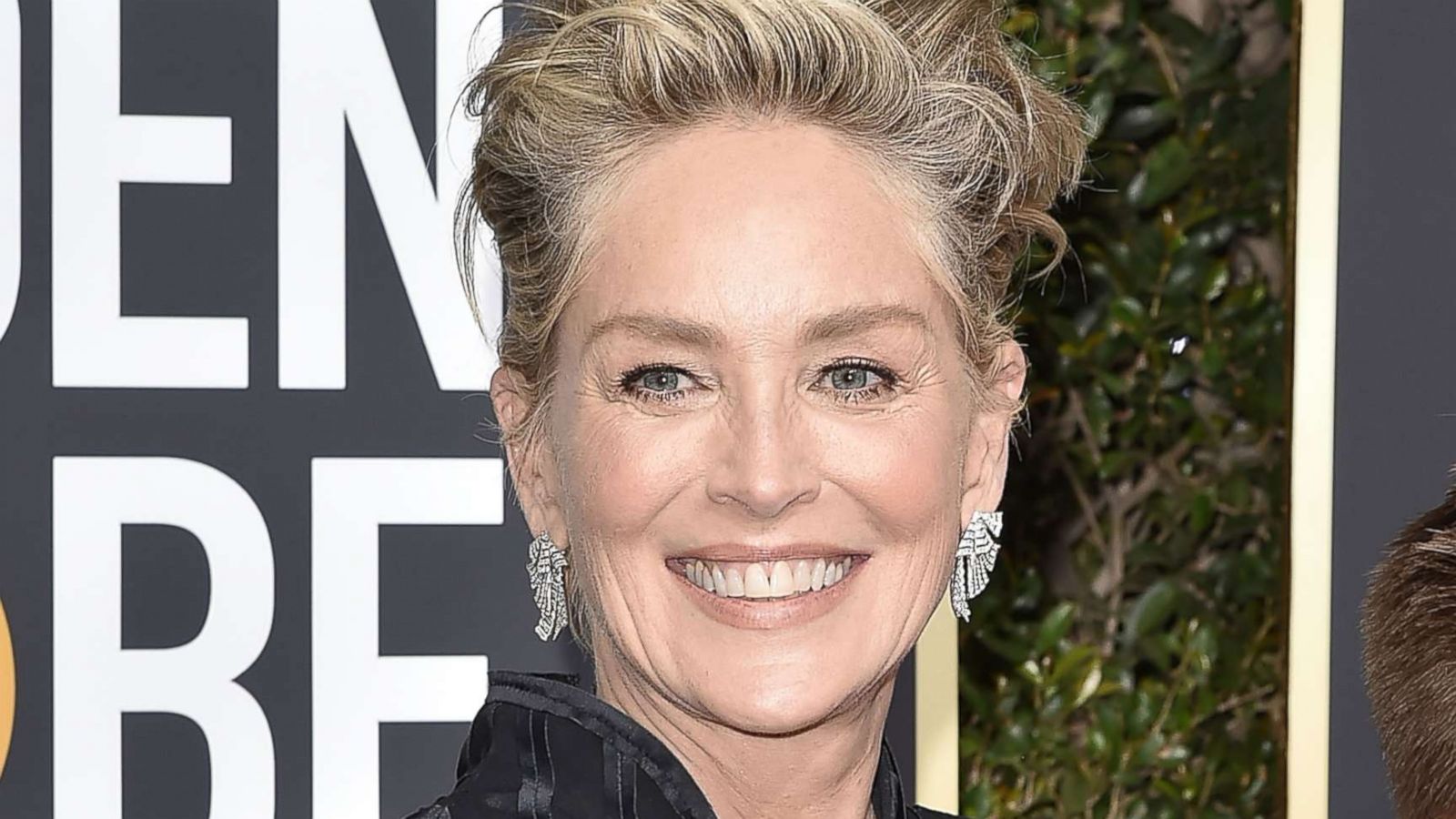 PHOTO: Sharon Stone attends the 75th Annual Golden Globe Awards at The Beverly Hilton Hotel, Jan. 7, 201, in Beverly Hills, Calif.