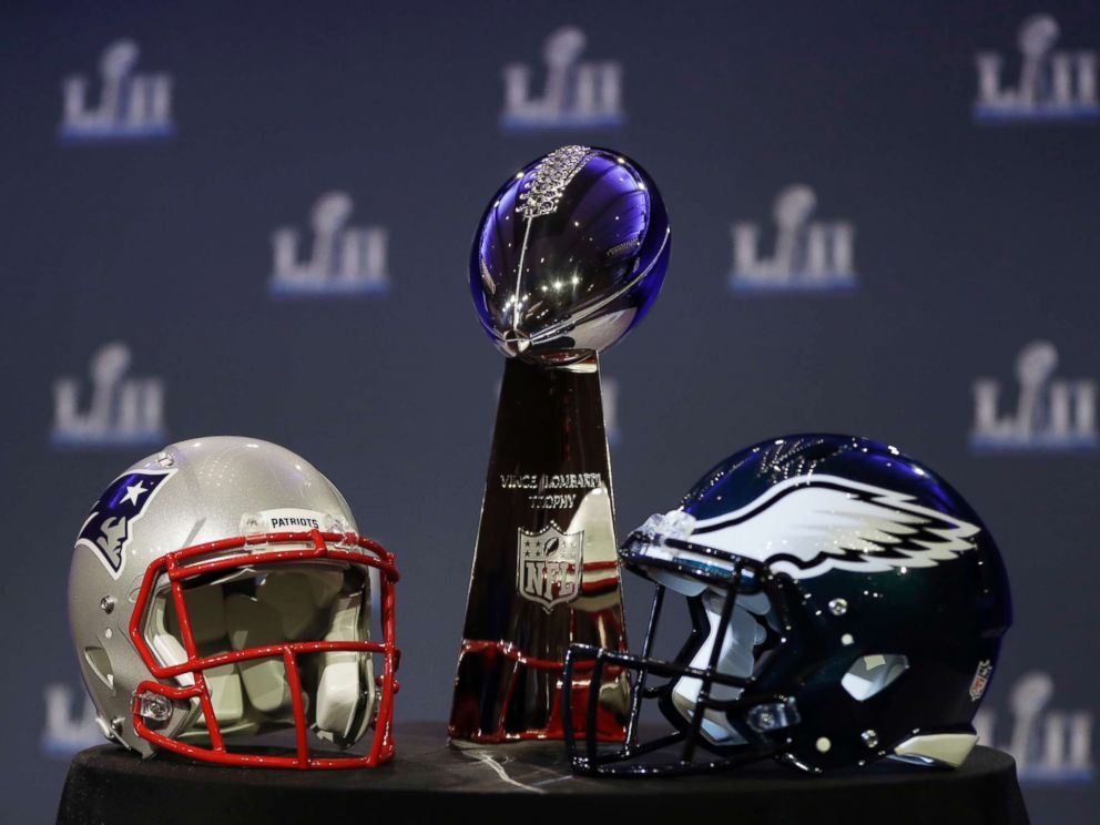 PHOTO: The Vince Lombardi Trophy is seen before a news conference by Commissioner Roger Goodell in advance of the Super Bowl 52 football game, Wednesday, Jan. 31, 2018, in Minneapolis.