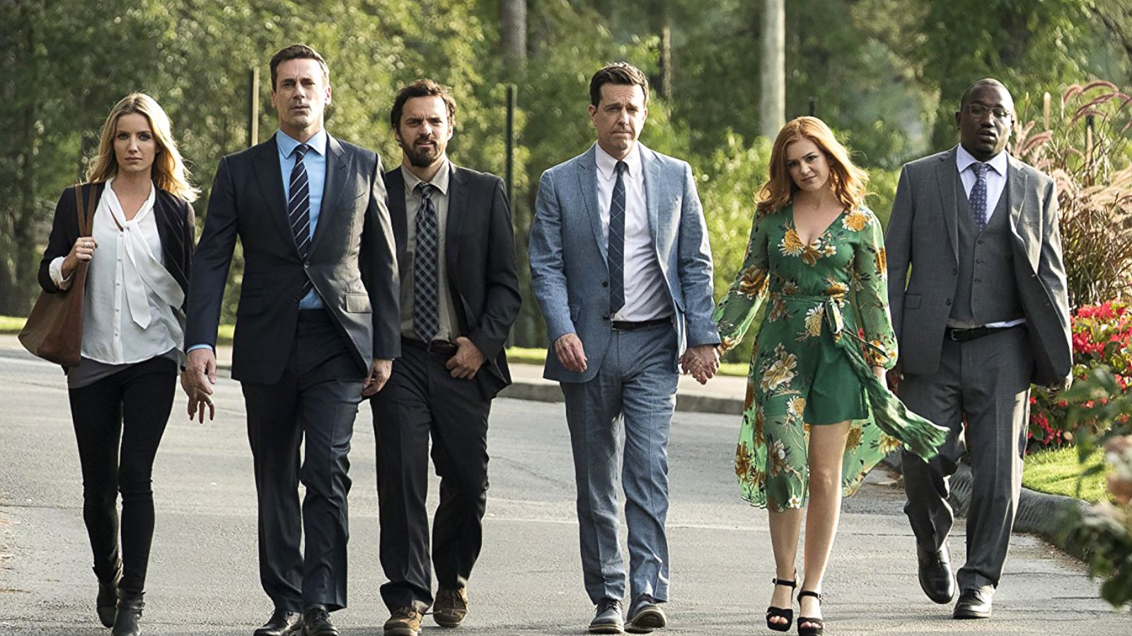 PHOTO: Jon Hamm is seen with the cast of "Tag" in a production still.