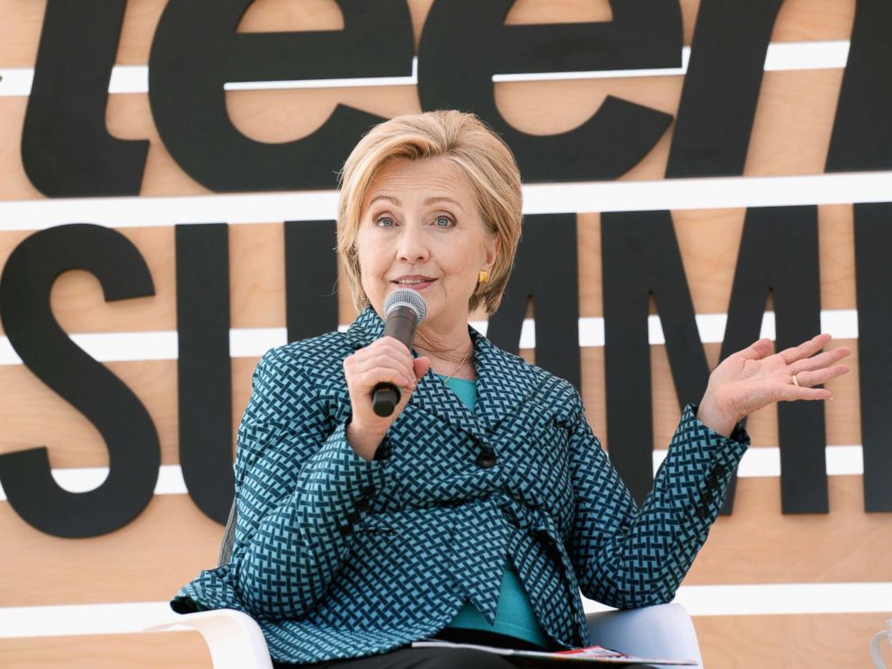 PHOTO: Hillary Clinton speaks onstage during The Teen Vogue Summit, Dec. 2, 2017, in Playa Vista, Calif.