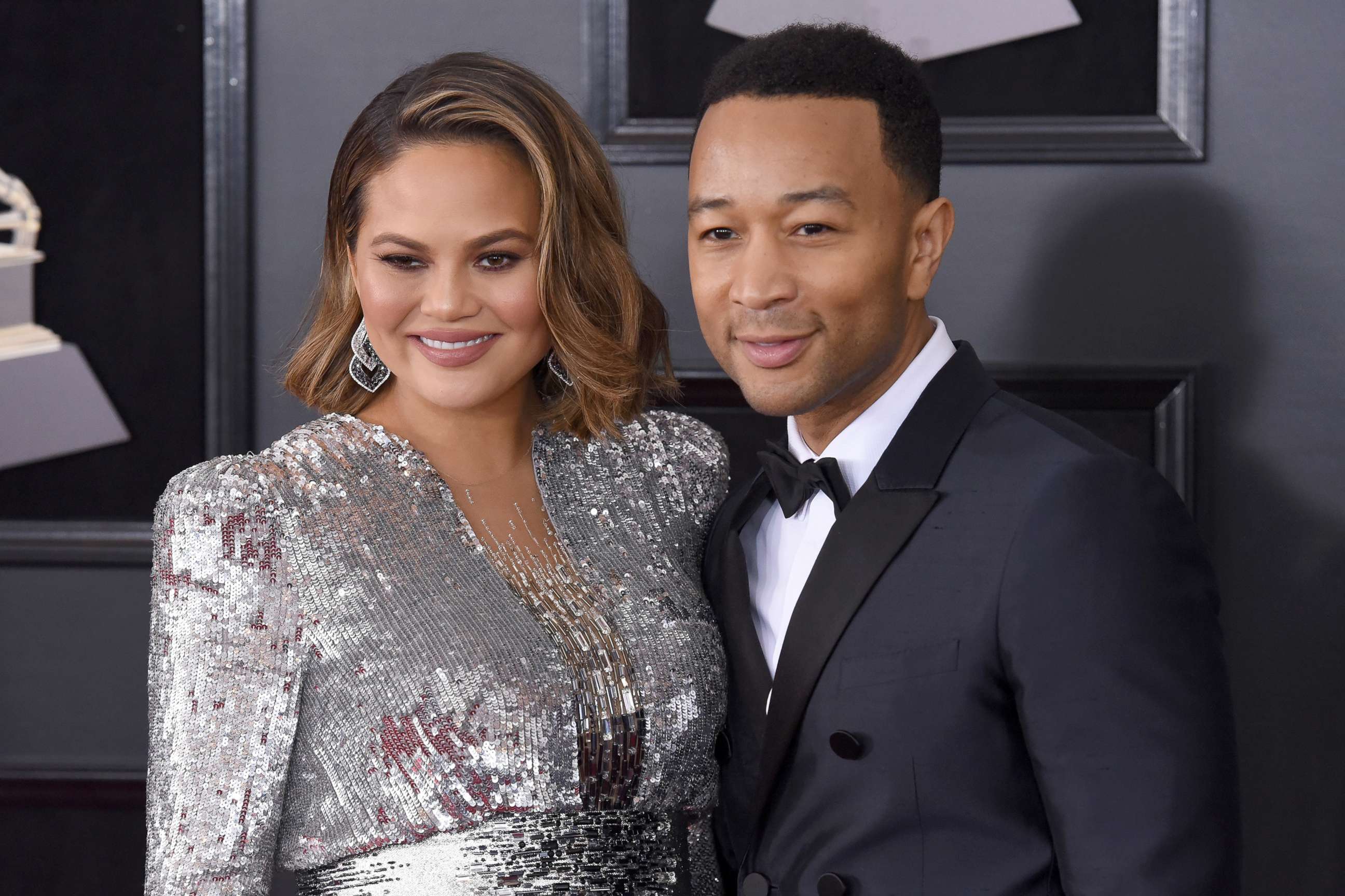 PHOTO: Chrissy Teigen and John Legend attends the 60th annual Grammy Awards at Madison Square Garden, Jan. 28, 2018, in New York City.