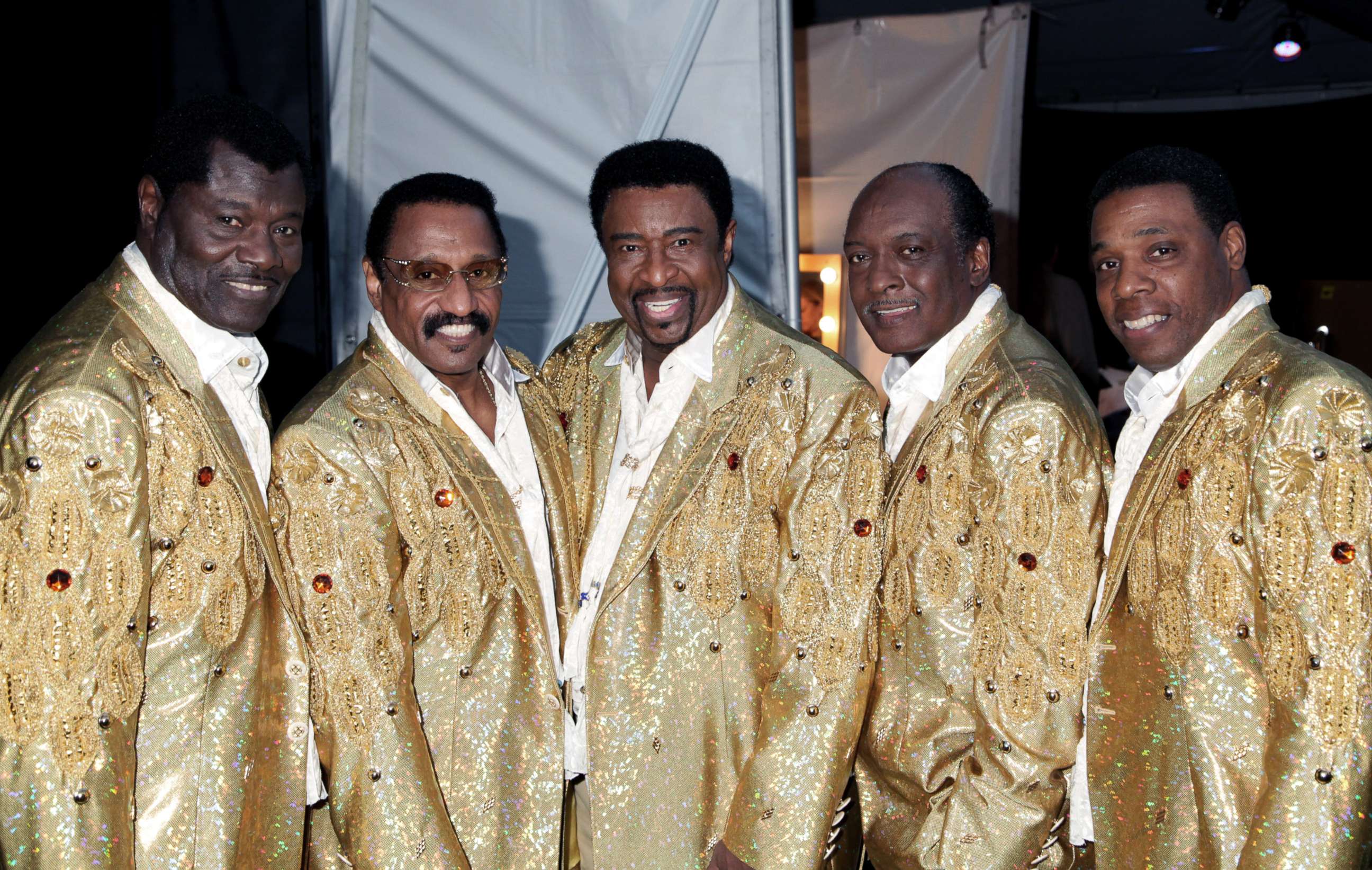 PHOTO: The Temptations (L-R) David Sea, Mike Patillo, Dennis Edwards, Chris Arnold and Paul Williams Jr. attend the Homeward Bound Telethon at American Legion Hall, Nov. 10, 2013, in Los Angeles.
