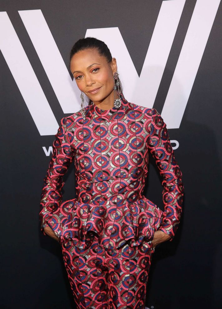 PHOTO: Thandie Newton attends the Premiere of HBO's "Westworld" Season 2 at The Cinerama Dome, April 16, 2018, in Los Angeles.