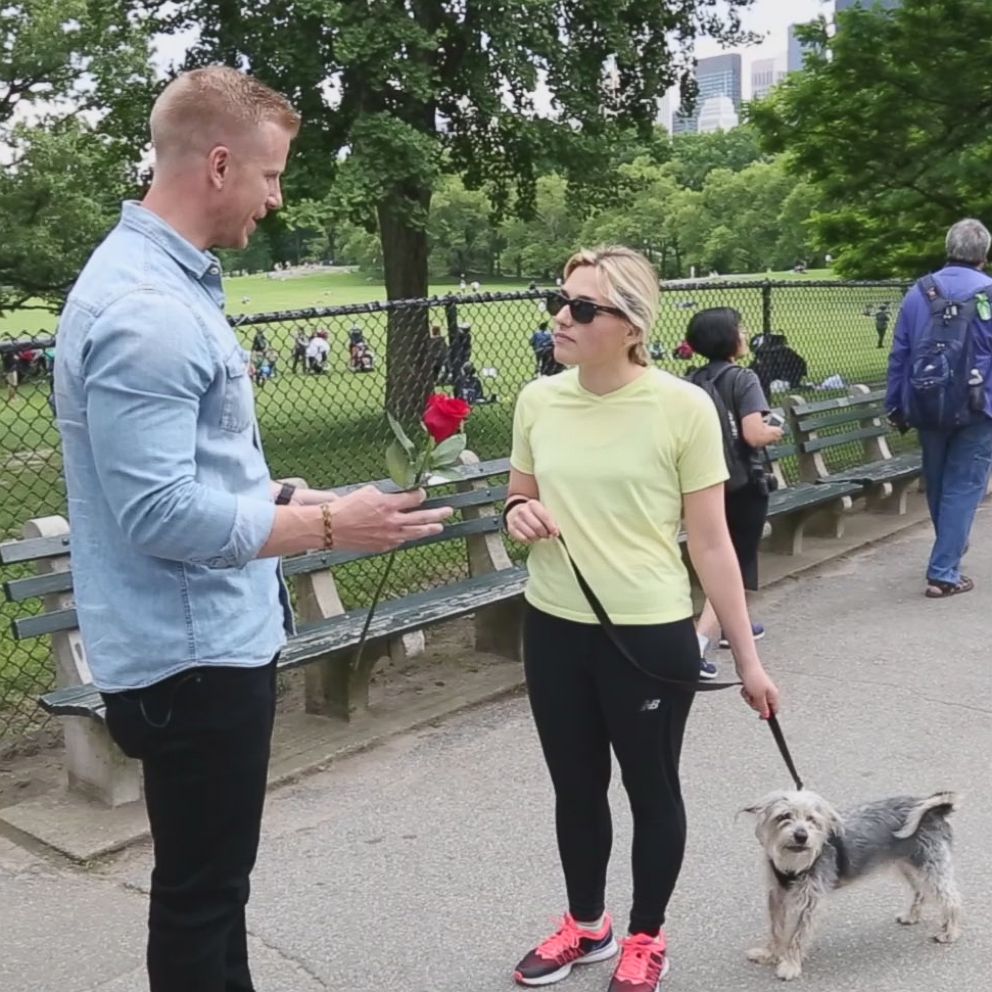 VIDEO: 'Bachelor' star Sean Lowe hosts 'The Barkelor'; surprises dog owners with treats, a rose and more