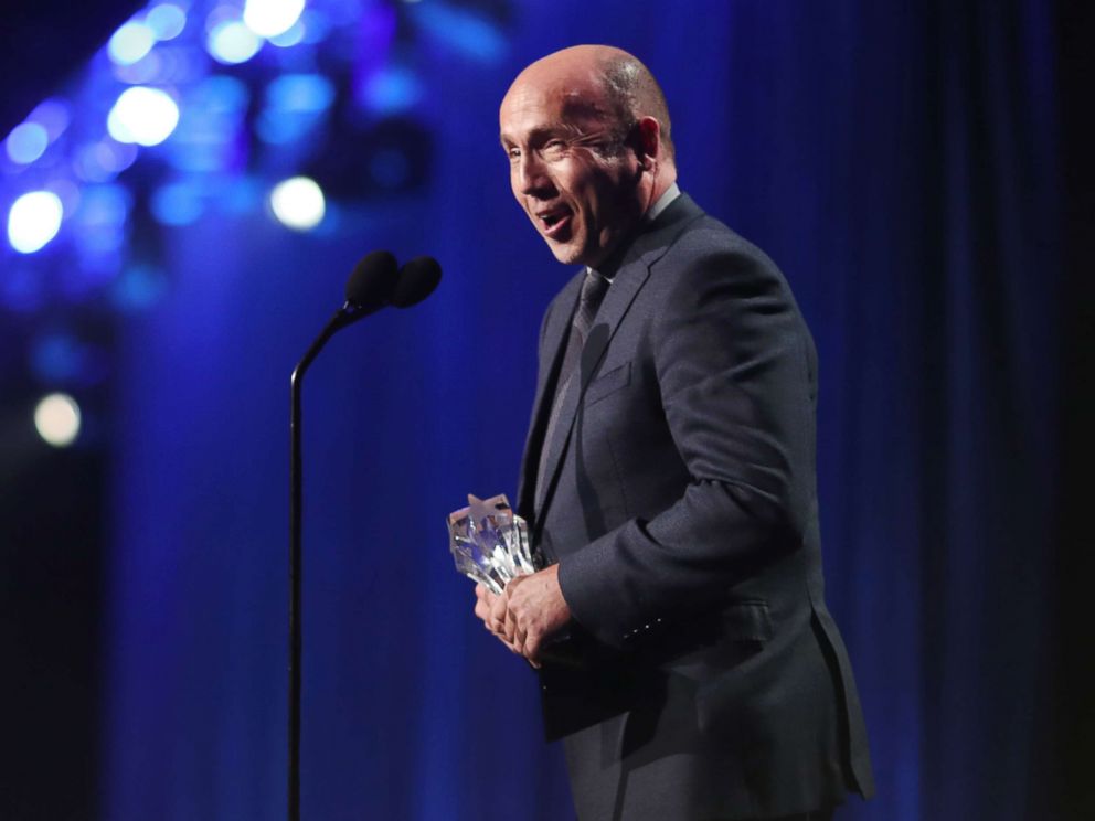 PHOTO: Producer J. Miles Dale accepts Best Picture for The Shape of Water onstage during The 23rd Annual Critics Choice Awards at Barker Hangar, Jan. 11, 2018 in Santa Monica, Calif.