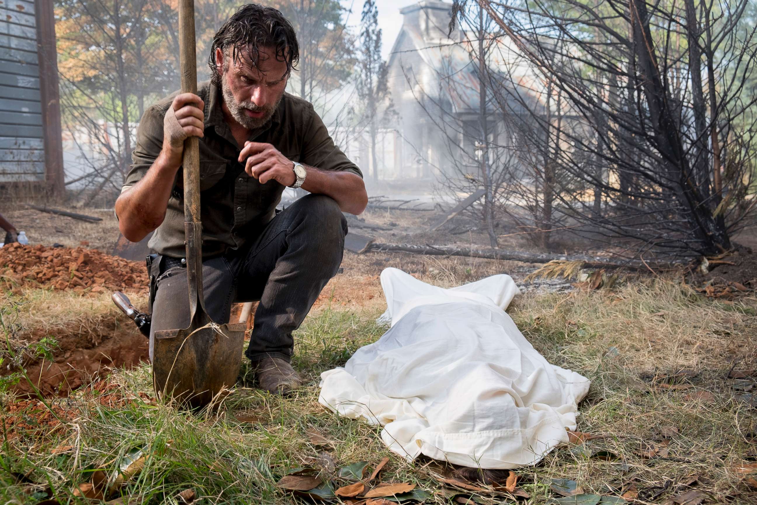 PHOTO: Andrew Lincoln as Rick Grimes in 'The Walking Dead' season 8, episode 9.