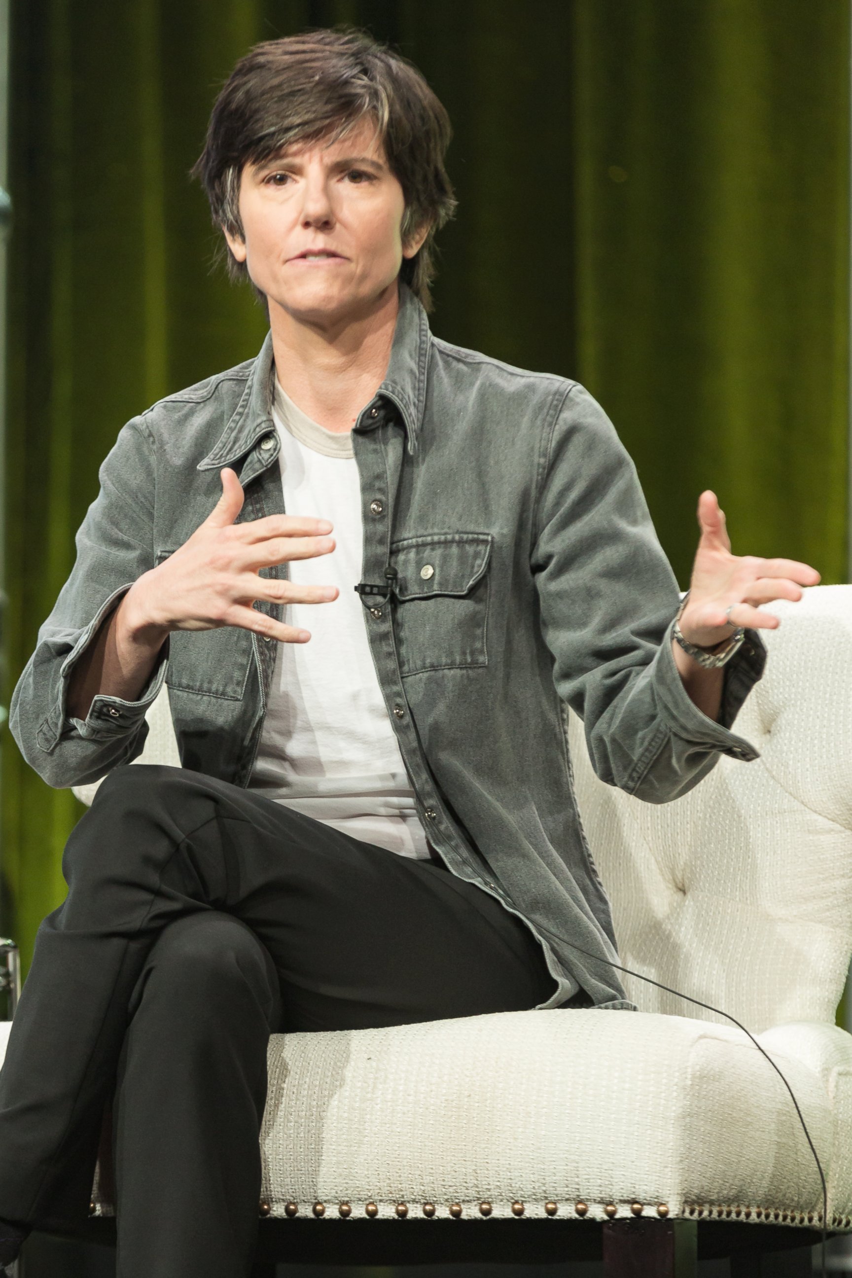 Tig Notaro participates in the "One Mississippi" panel during the Amazon Television Critics Association summer press tour on Sunday, Aug. 7, 2016, in Beverly Hills, Calif.