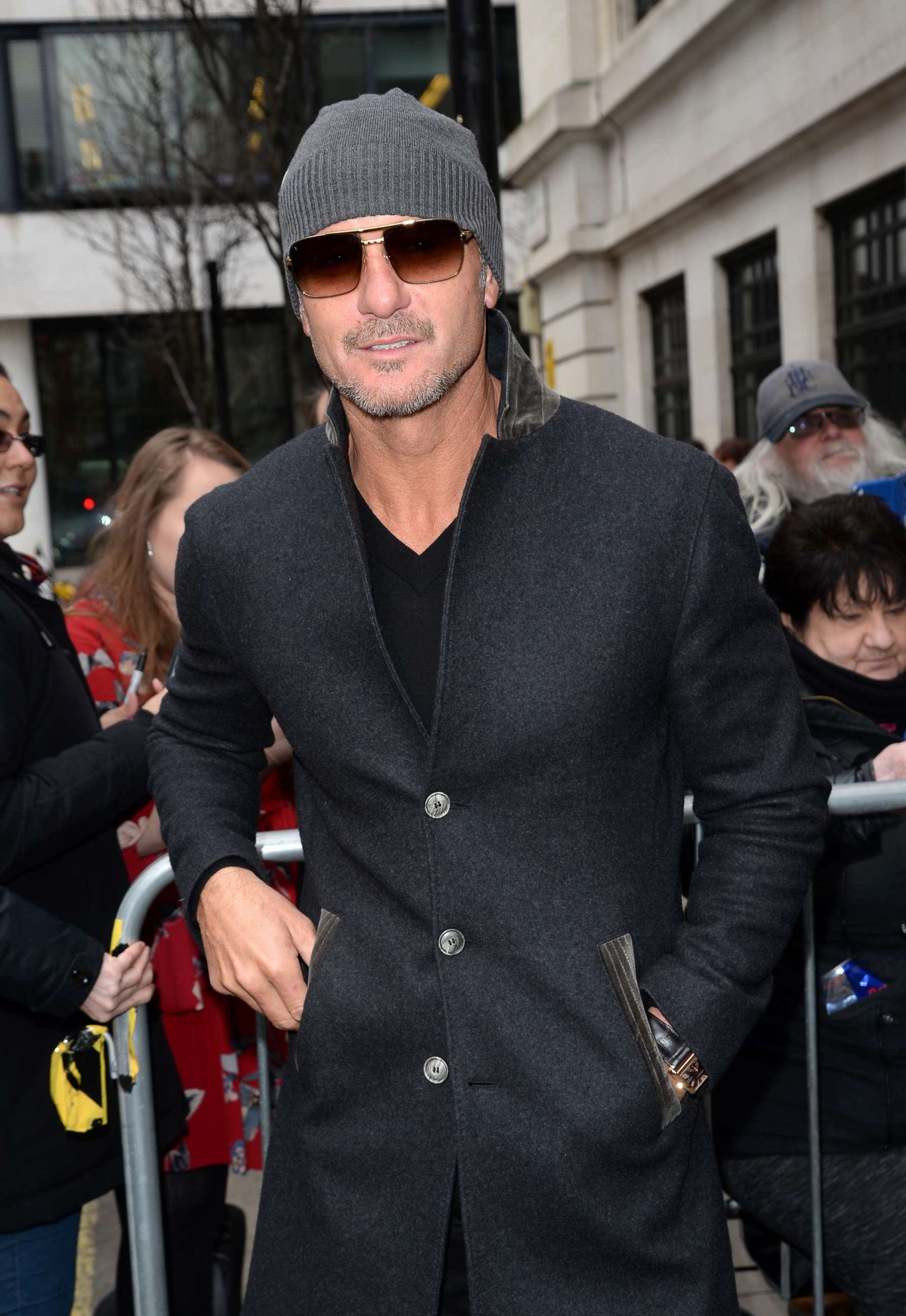 PHOTO: Tim McGraw is seen leaving The BBC, March 8, 2018 in London.