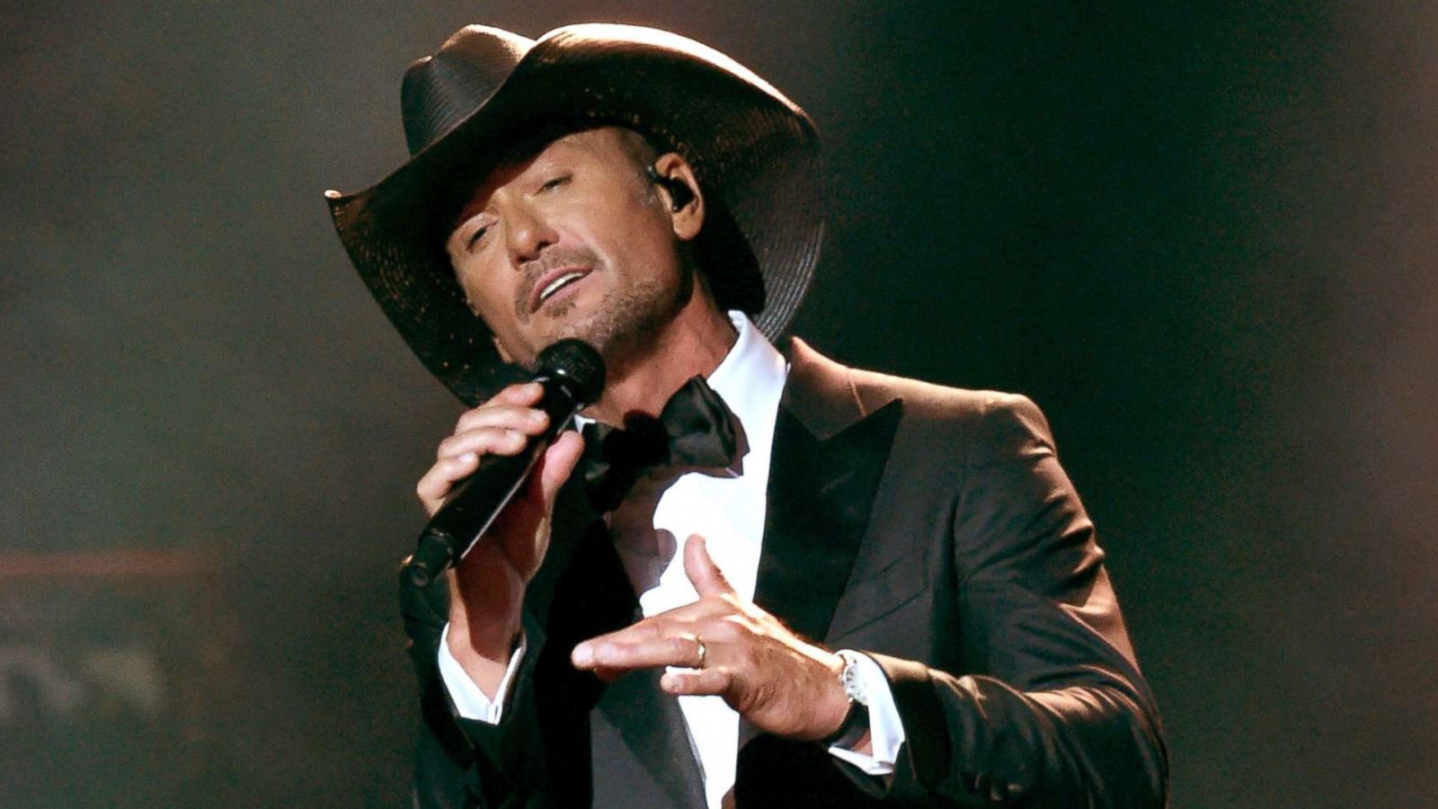 PHOTO: Recording artist Tim McGraw performs onstage during the 52nd Academy of Country Music Awards at T-Mobile Arena, April 2, 2017 in Las Vegas.