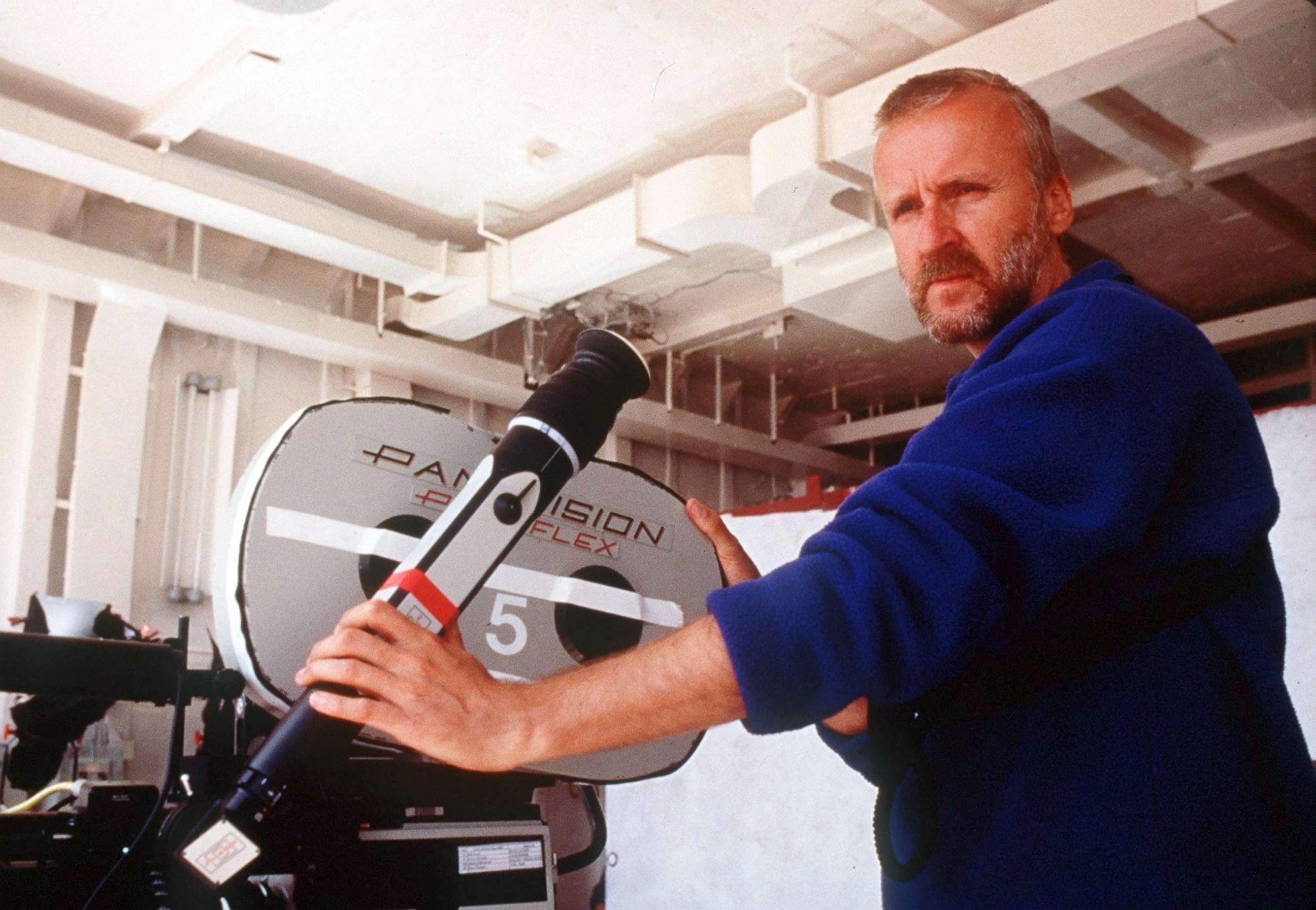 PHOTO: Director James Cameron stands on the set of the movie "Titanic" which won 11 Oscars, including Best Picture, Best Director and tied the 1959 movie "Ben Hur" for winning the most Oscars of any movie.