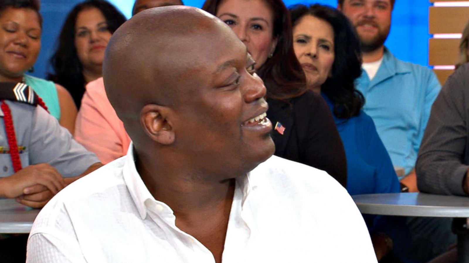 PHOTO: Singer and actor Tituss Burgess talks to "GMA" about the latest season of "Unbreakable Kimmy Schmidt."