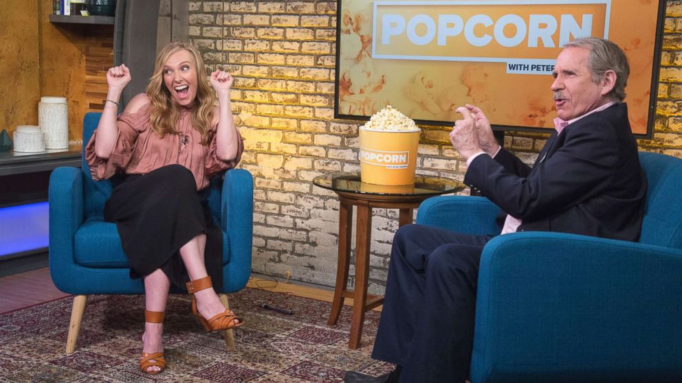 PHOTO: Toni Collette appears on "Popcorn with Peter Travers" at ABC News studios, May 10, 2018, in New York City.