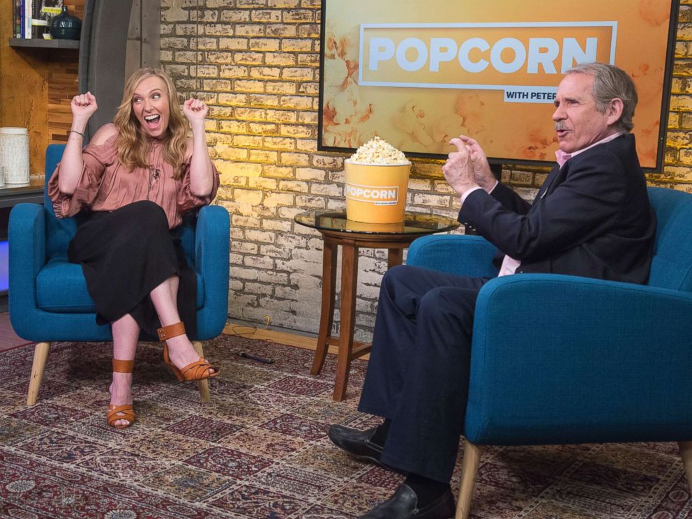 PHOTO: Toni Collette appears on Popcorn with Peter Travers at ABC News studios, May 10, 2018, in New York City.