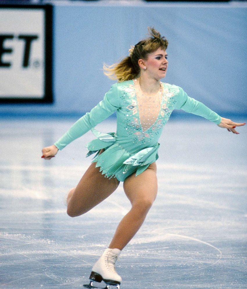 Figure Skater Tonya Harding competes in the U.S. Figure Skating Championshi...