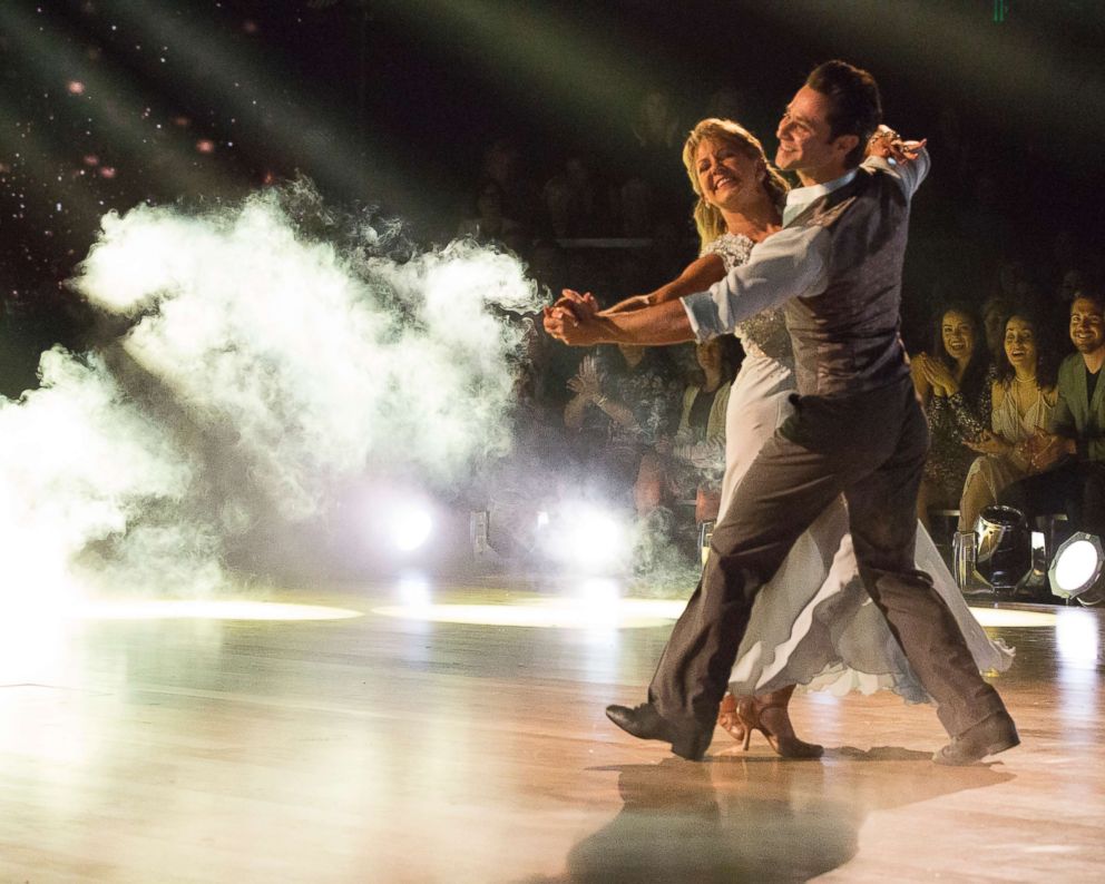 PHOTO: Tonya Harding and Sasha Farber compete on ABC Television's "Dancing with the Stars," April 30, 2018.