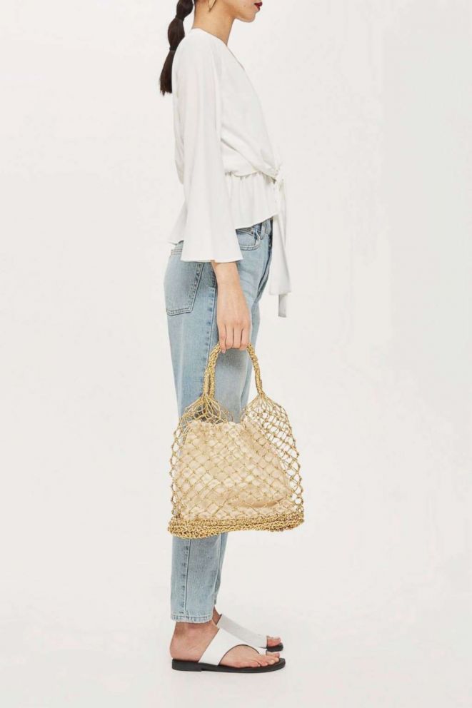 PHOTO: Mesh is summer's biggest new trend. This chic bag transitions easily from workday to weekends, with a nautical flair. 