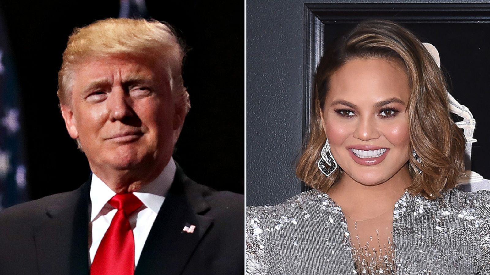 PHOTO: President Donald Trump, Chrissy Teigen