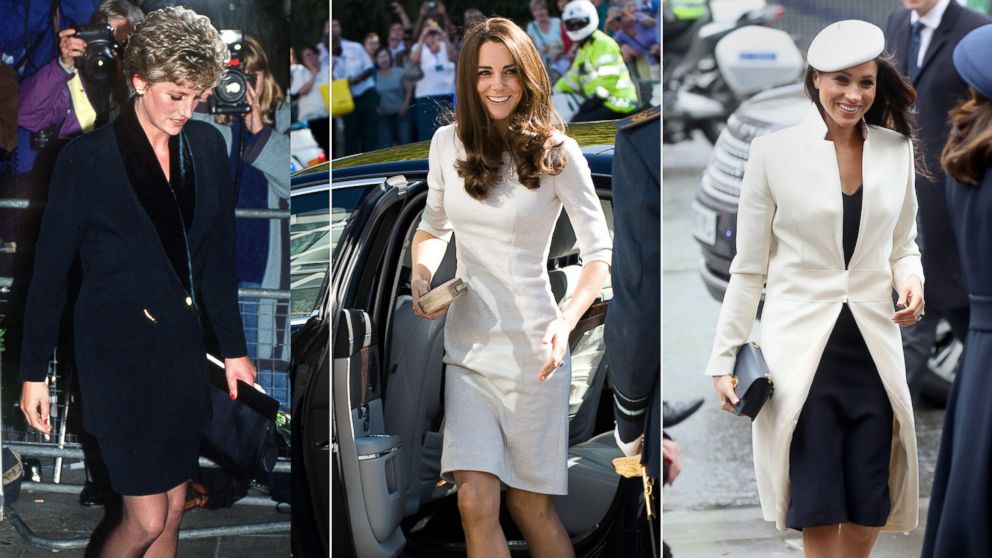 VIDEO:  How Diana, Kate and Meghan created their own unique fashion statements