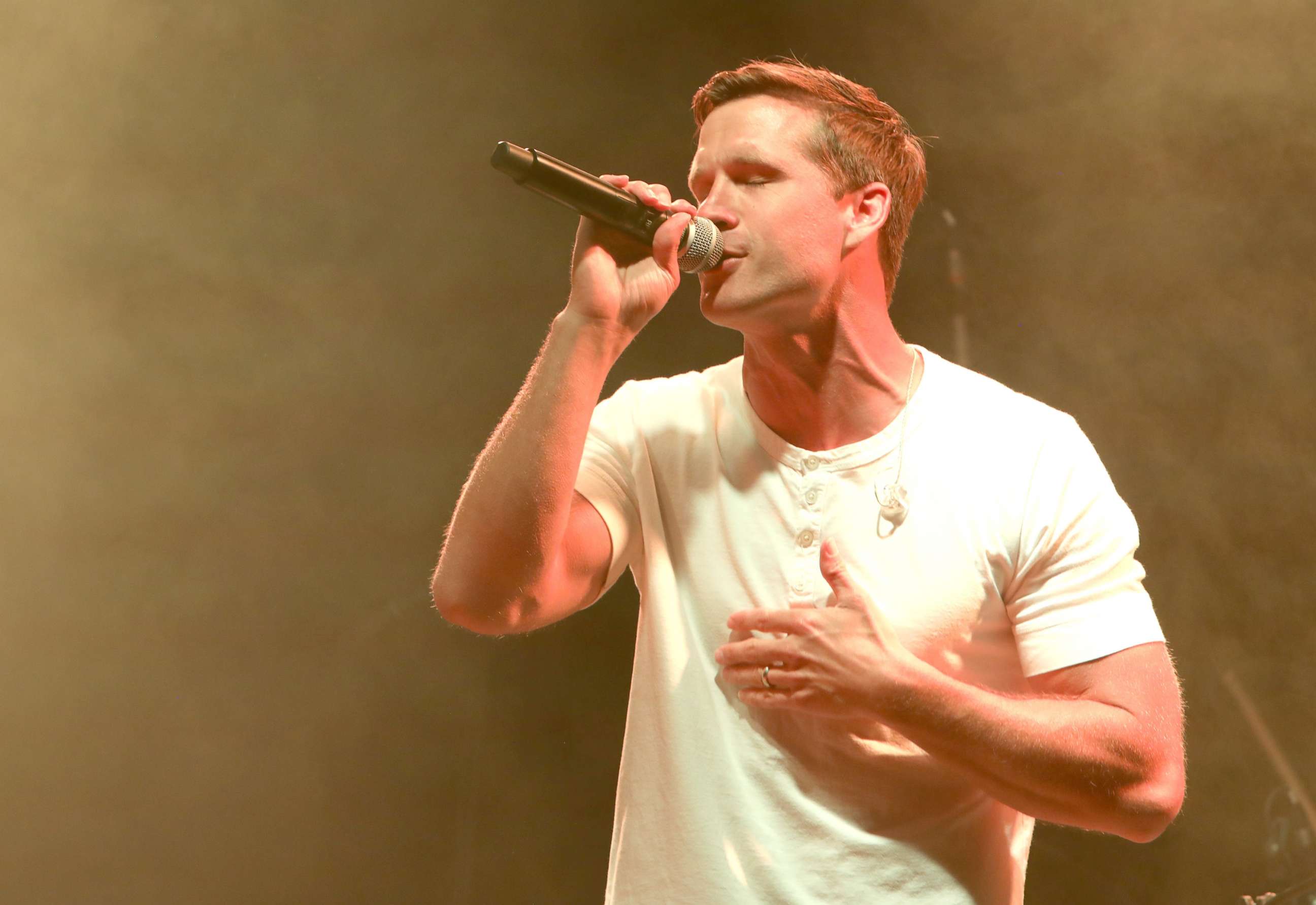 PHOTO: Singer Walker Hayes performs onstage during Ram Trucks presents Drive: Artists to Watch @ the CMT Music Awards at TopGolf Nashville, June 4, 2018, in Nashville, Tenn.