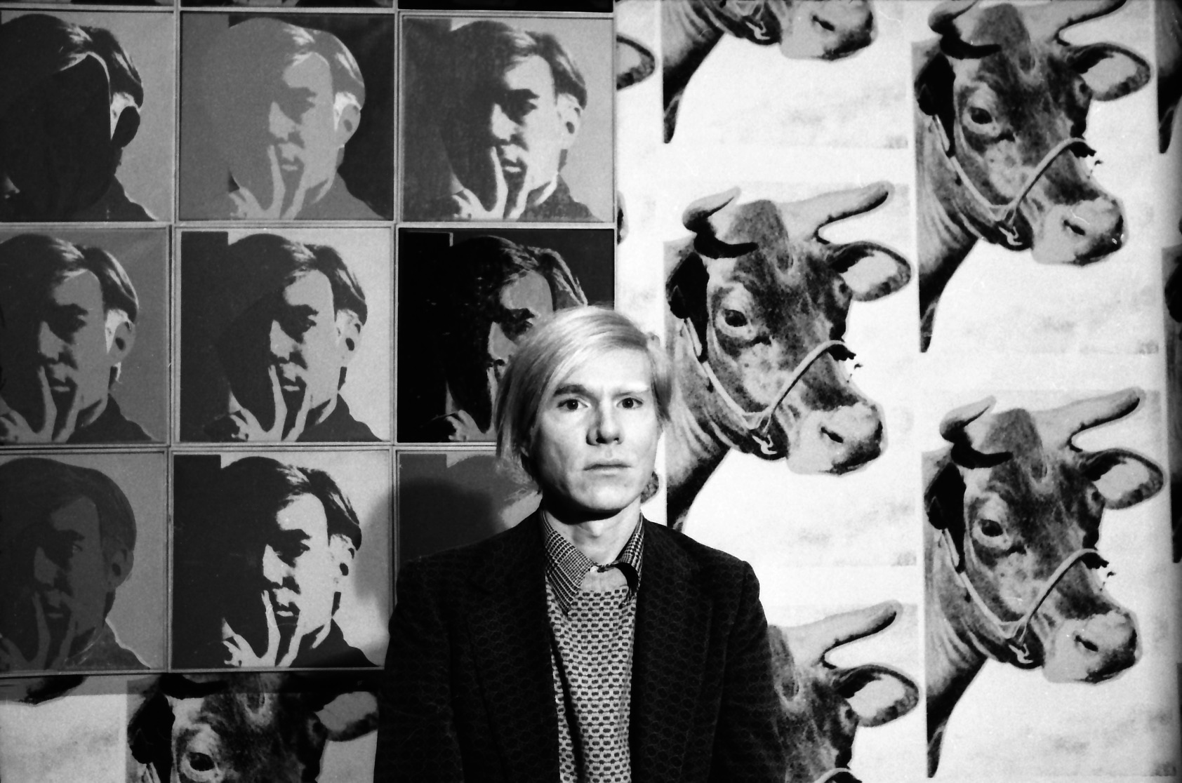 PHOTO: Andy Warhol at his May 1971 retrospective at the Whitney Museum of American Art in New York.