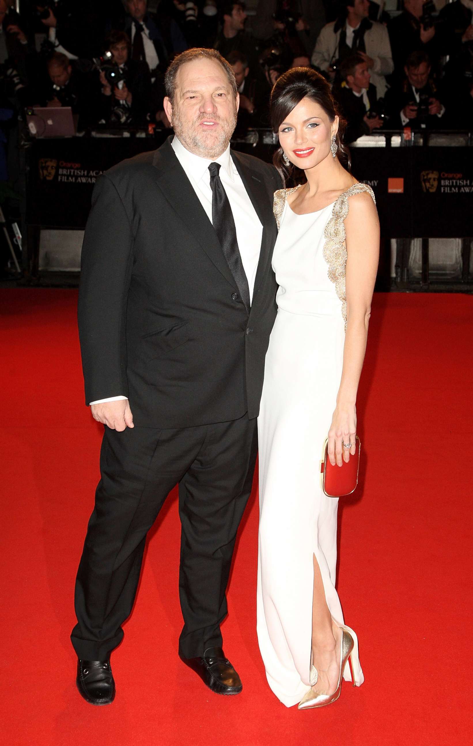 PHOTO: Film executive Harvey Weinstein and his partner Georgina Chapman arrives at the British Academy Film Awards (BAFTAs) at the Royal Opera House, Feb. 10, 2008, in London.