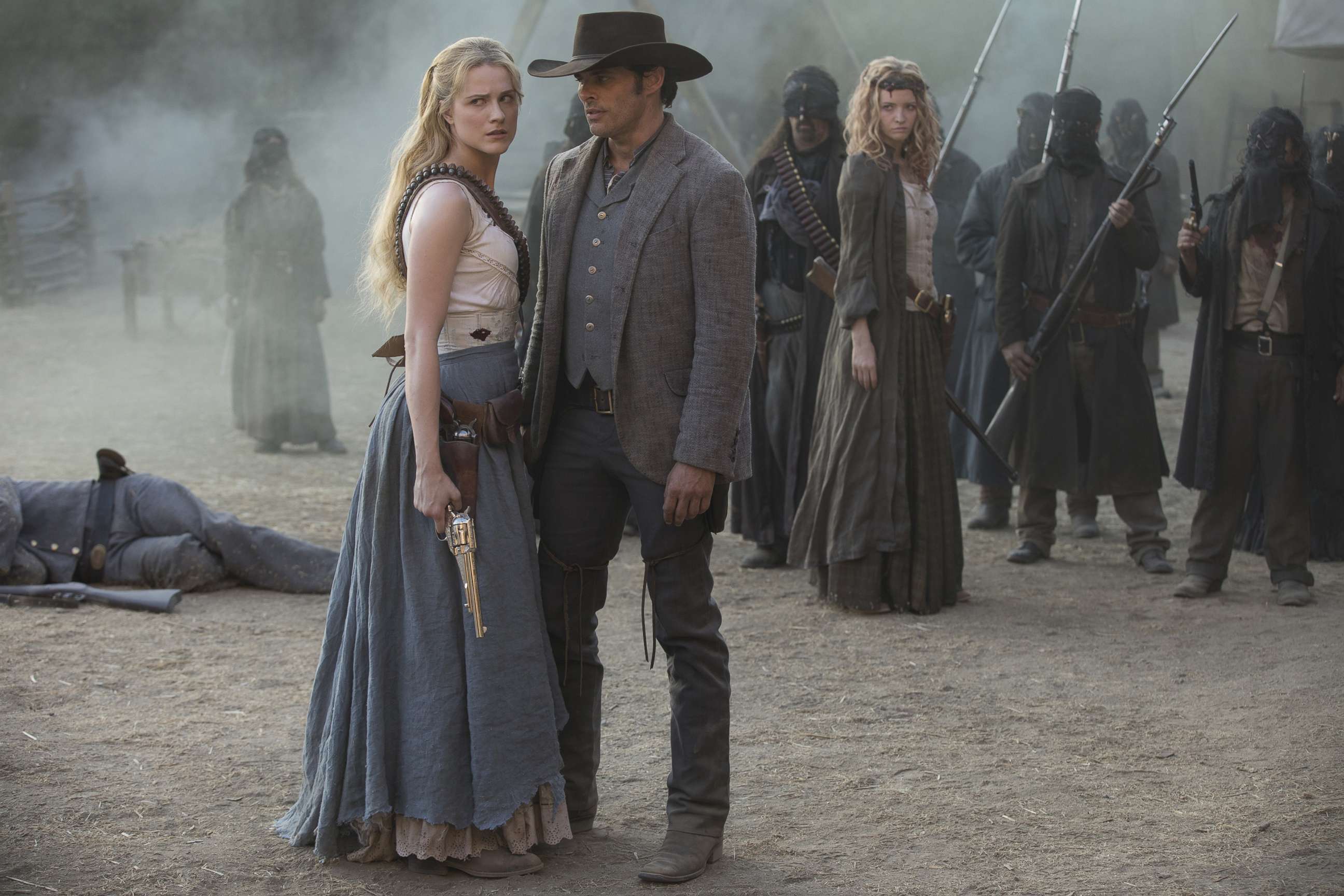 PHOTO: Evan Rachel Wood and James Marsden star in HBO's, "Westworld."