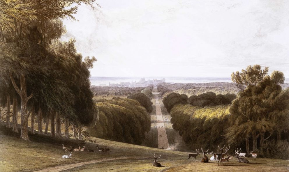 PHOTO: This historic print of "The Long Walk" was published in the book 'Views of Windsor' in London, 1827-1830.