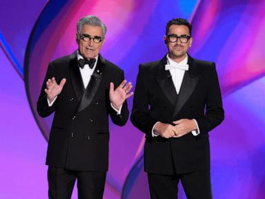  The Latest: Emmy Awards honor the best of TV with father-son duo Eugene and Dan Levy as hosts