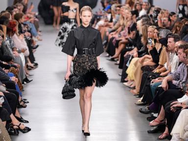 Bold looks among boulders at Michael Kors' New York Fashion Week show