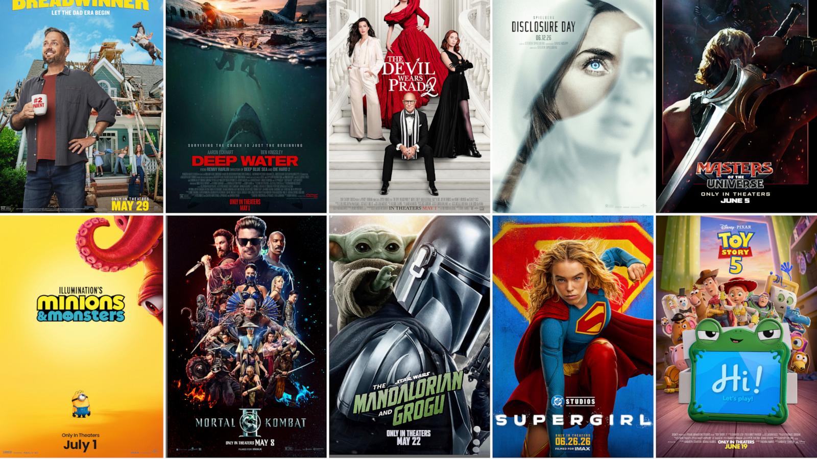 abcnews.com -  LINDSEY BAHR AP Film Writer - Summer Movie Guide 2026: Here's what's coming to theaters and streaming from May to August