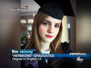 VIDEO: Emma Watson graduated with a degree in English literature from Brown University.