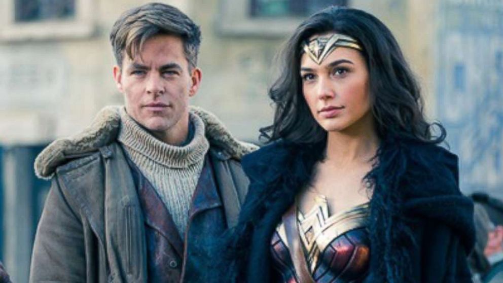 PHOTO: Chris Pine and Gal Gadot in a scene from the action film "Wonder Woman."