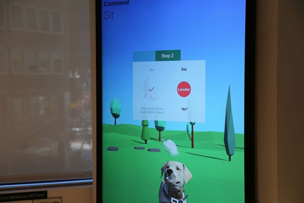 PHOTO: This training simulator allows you to feel as though you're training a real dog.