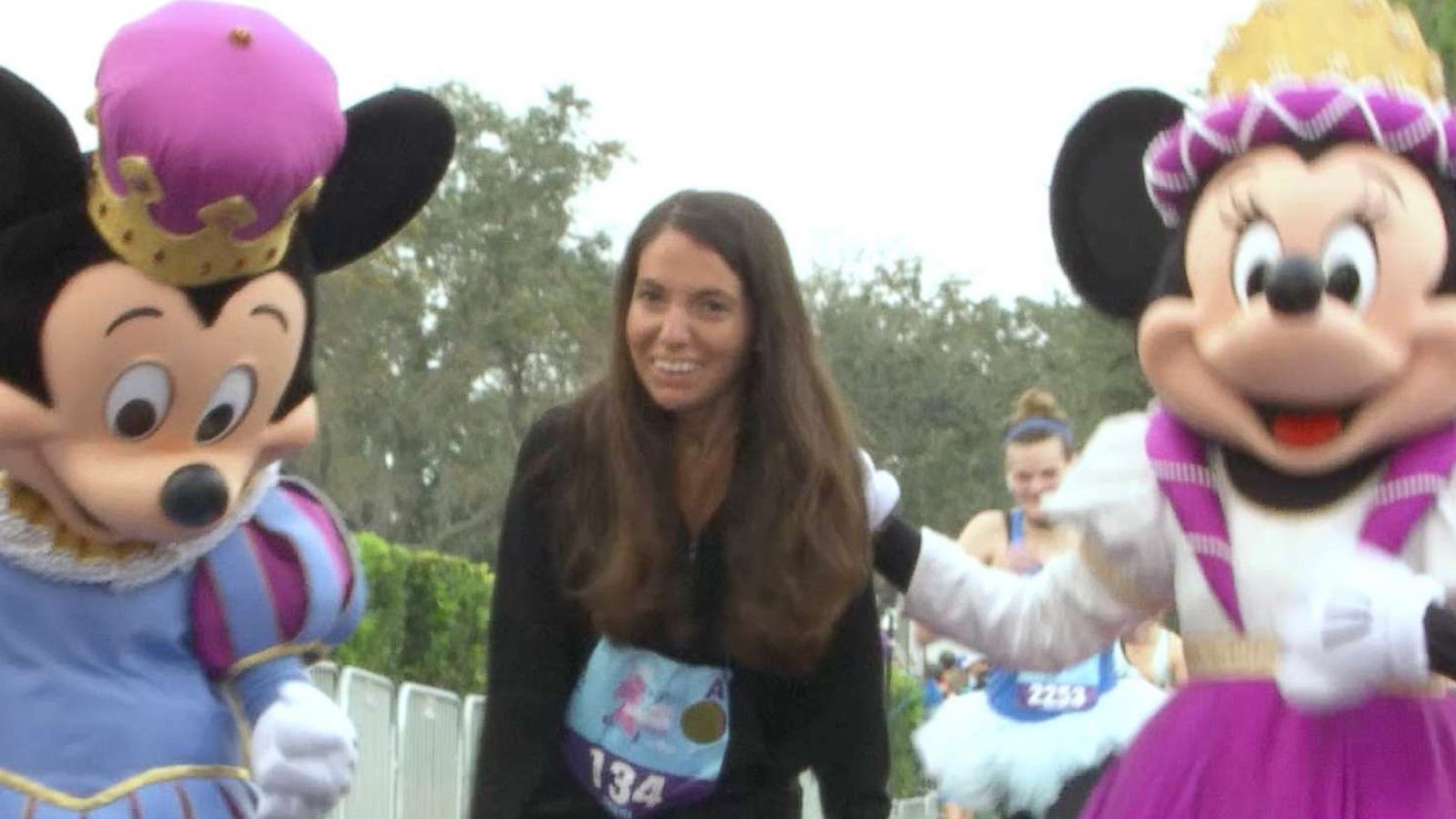 PHOTO: Cheri Srour finishes the Disney Princess Half Marathon in Florida.