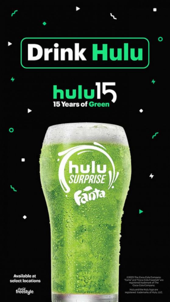 PHOTO: Coca-Cola unveiled a new Hulu Fanta Surprise flavor of sweet lime and ginger for Hulu''s 15th-anniversary celebration.