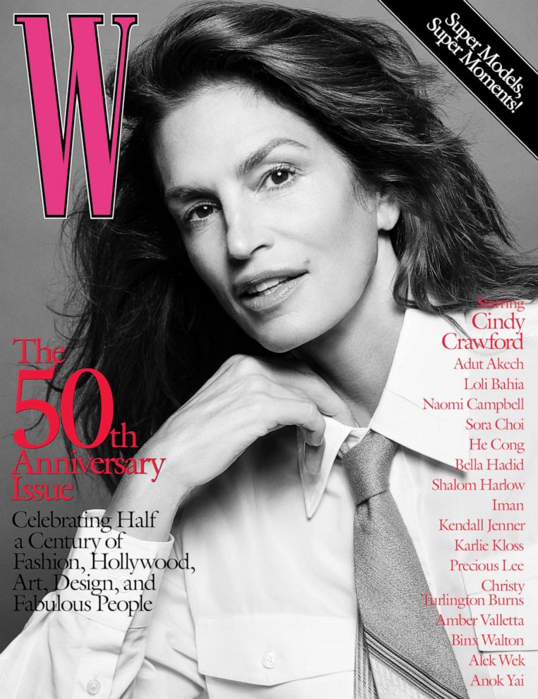 PHOTO: W Magazine is celebrating 50 years with 17 iconic covers featuring top supermodels including Naomi Campbell, Kendall Jenner, Precious Lee, Cindy Crawford and more.