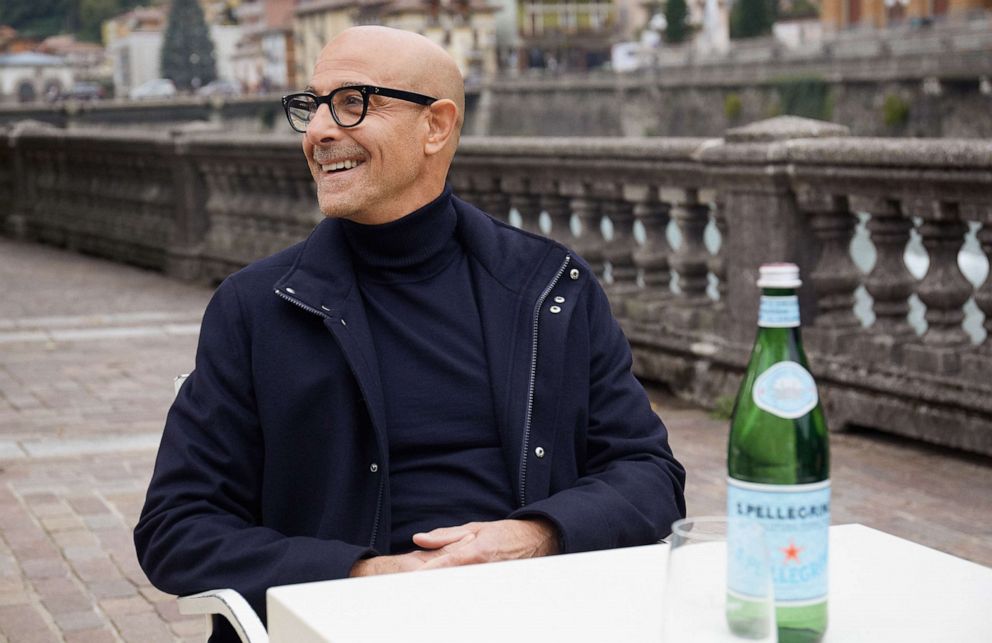 PHOTO: S.Pellegrino brings Stanley Tucci to the picturesque source of their water: San Pellegrino Terme in Bergamo, Italy.