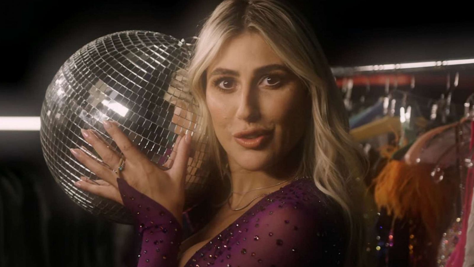 PHOTO: Emma Slater in the video announcement for the Dancing with the Stars Tour 2024.