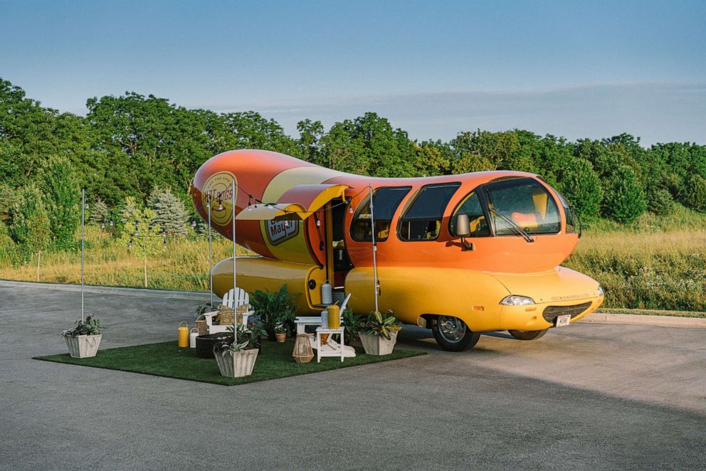 PHOTO: A look at the Oscar Mayer Wienermobile which will be available to book on Airbnb beginning Wednesday July, 24.