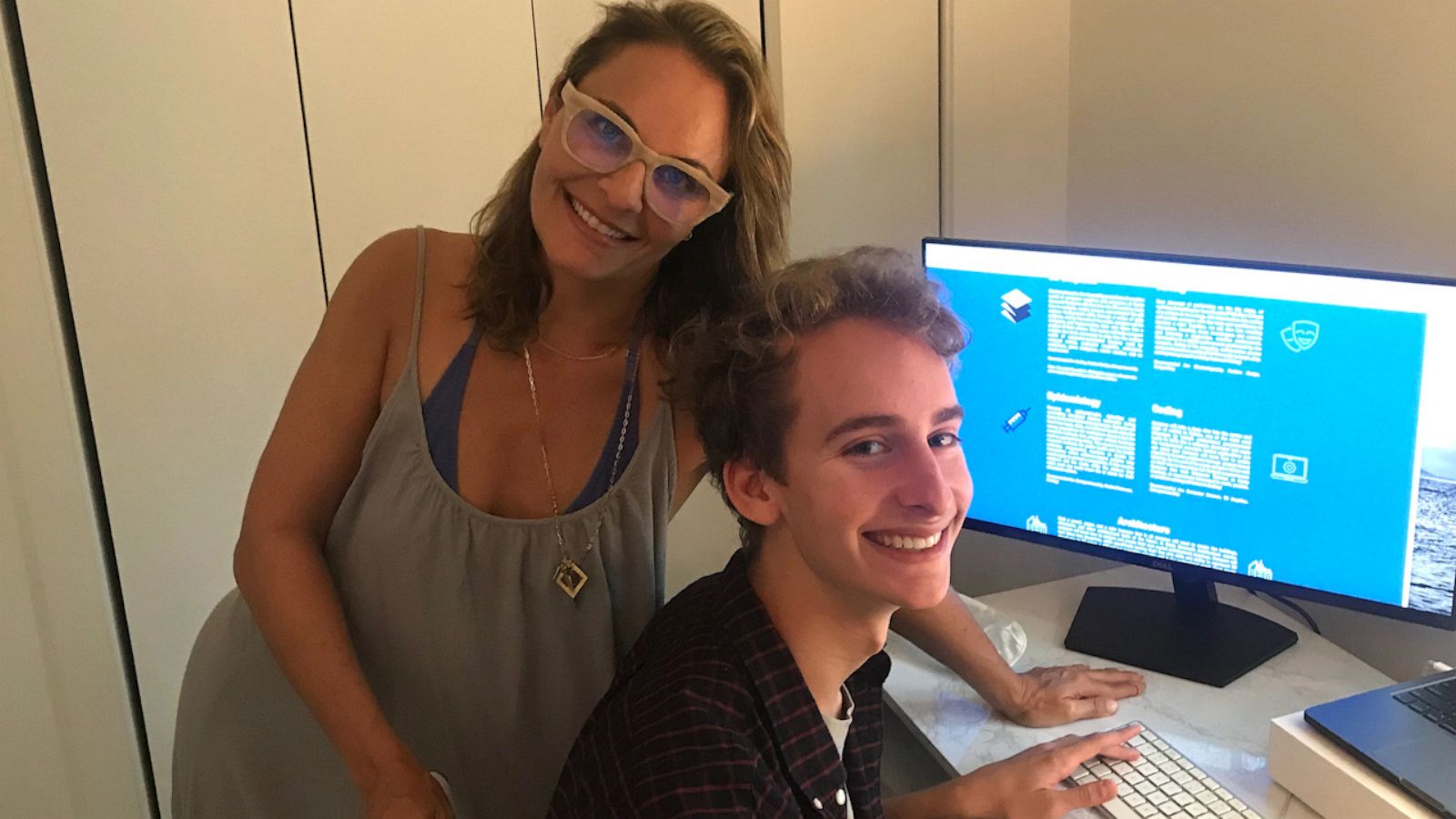 VIDEO: Mother and son use pandemic to start virtual businesses