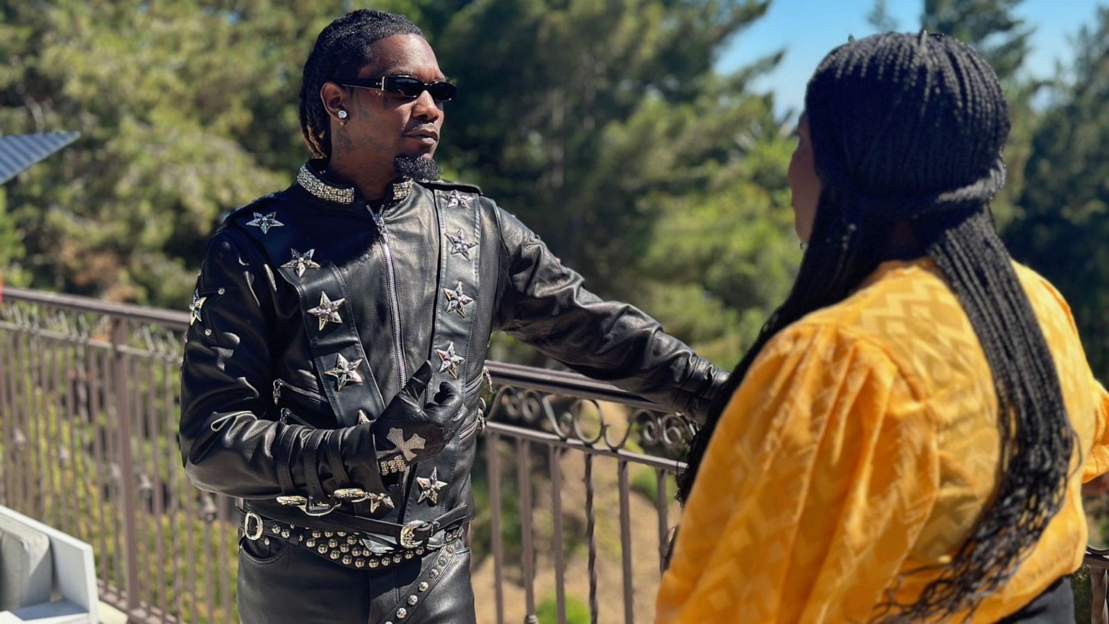 PHOTO: Offset speaks with "GMA's" Kelley Carter about parenting, his fashion inspirations, and new music with Cardi B.