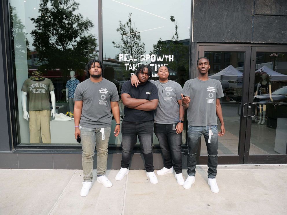 PHOTO: (Left to right) Quentin Upshaw, Isaiah Amos, Tahj Banks and K'Vyayre Hill call themselves the Cope Kingz, and make music together as a form of therapy.