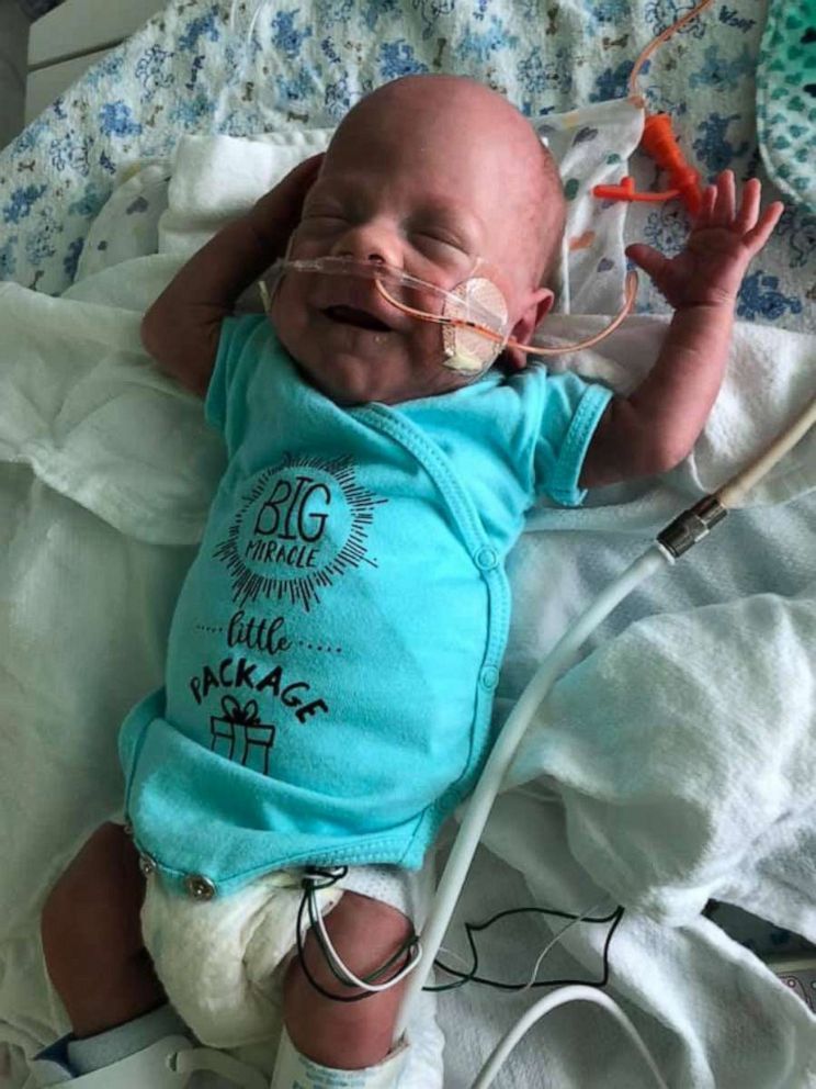 PHOTO: Finn James Hill, lovingly nicknamed "Fighting Finn," was released from Nemours Children's Hospital in Orlando Florida, Sept. 10.