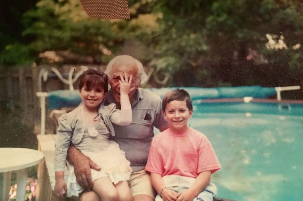 PHOTO: Peter Zagara of Toms River, New Jersey poses with his grandkids, Stefanie and PJ  Franovic in an undated photo.