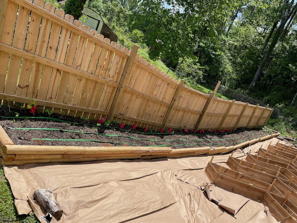 PHOTO: A glimpse into Kendall's farm. She first started out with a patio garden that grew in size over the years.