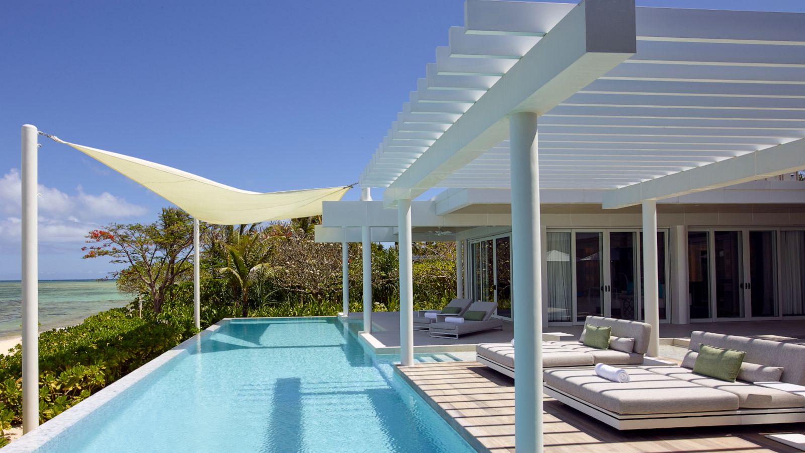 PHOTO: Banwa Private Island villa pool.