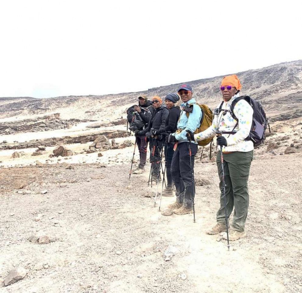 PHOTO: The trek on Mount Kilimanjaro took six days from the Shades of Favor collective's entry point to the summit.