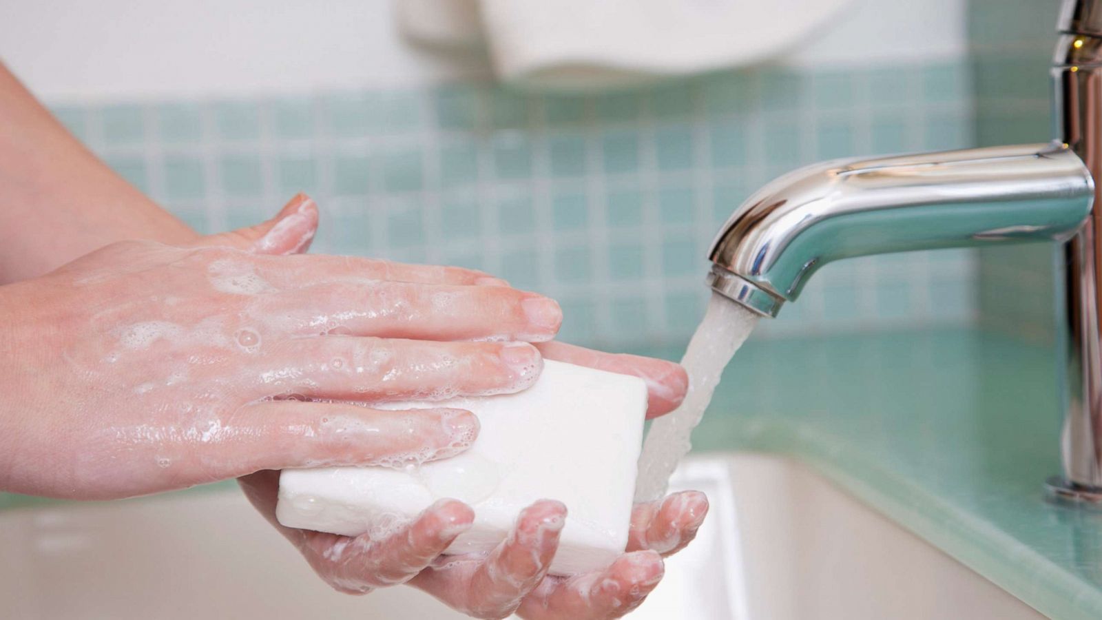 PHOTO: In this undated stock photo a person washes their hands.